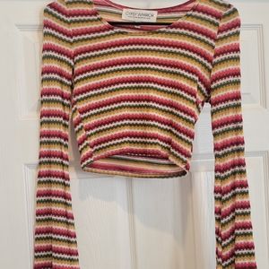 Bell sleeve crop top